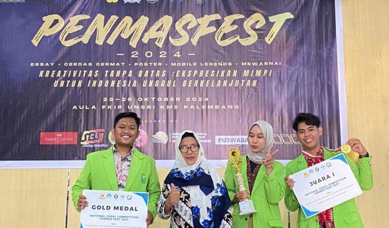 Mahasiswa FEBI UIN Walisongo, Muhammad Yusuf (Akuntansi Syariah) dan Siti Kalimah (Ekonomi Islam) Raih Juara 1 Lomba Esai Nasional di Universitas Sriwijaya
