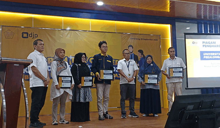 Tax Center FEBI UIN Walisongo Semarang Mendapat Penghargaan Relawan Pajak Terbanyak, Berturut-turut Dari Tahun 2021-2024